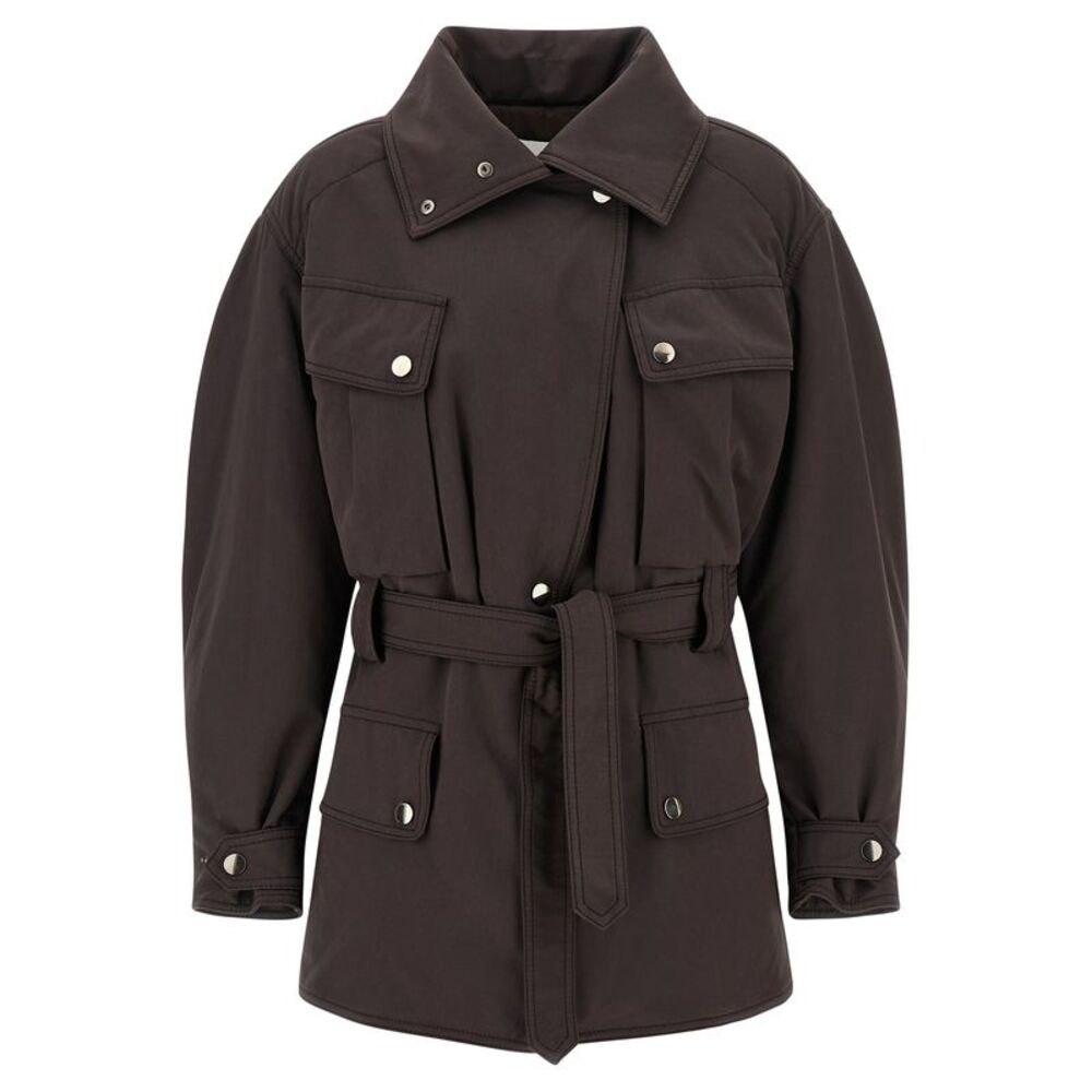 The Andamane Brown Polyester Women's Parka